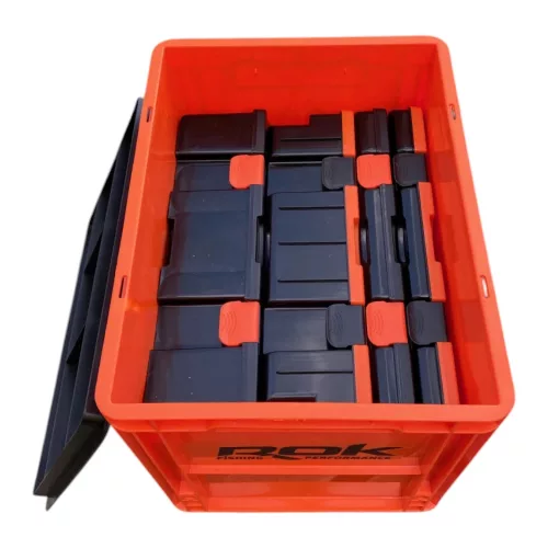 ROK CRATE 433 nagy tároló rekesz tető nélkül - Narancs - CarpHunter