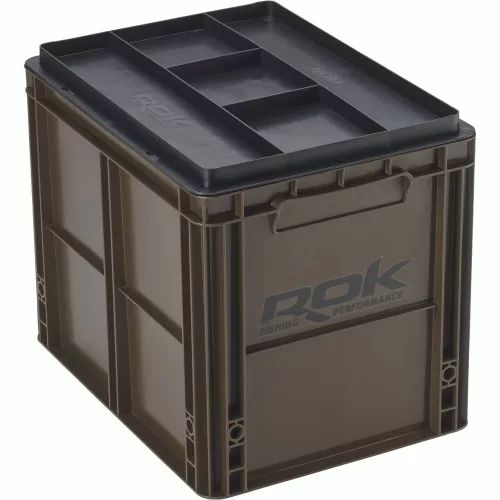 ROK CRATE 433 Set nagy rekesz tetővel - Zöld