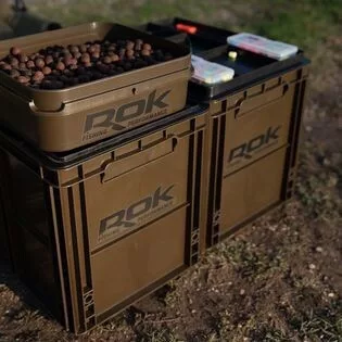 ROK CRATE 433 Set nagy rekesz tetővel - Zöld