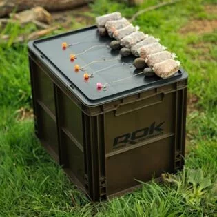 ROK CRATE 433 Set nagy rekesz tetővel - Zöld