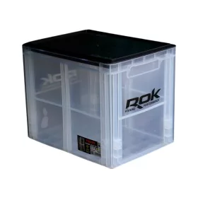 ROK CRATE 433 Set - nagy rekesz tetővel -40cm x 30cm x 32cm - Áttetsző - CarpHunter