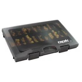 ROK - BOX362 Szerelékes doboz - 27x17x3cm - Fekete - Átetsző fedéllel - CarpHunter