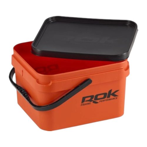 ROK 10 literes szögletes vödör fedéllel - Narancs