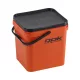 ROK 17 literes szögletes keverő edény fedéllel - SQUARE BUCKET with soft cover - Narancs - CarpHunter