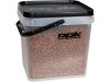 ROK 17 literes szögletes vödör fedéllel - SQUARE BUCKET with soft cover - Áttetsző