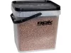 ROK 17 literes szögletes vödör fedéllel - SQUARE BUCKET with soft cover - Áttetsző - CarpHunter