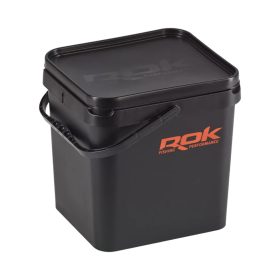   ROK 17 literes szögletes keverő edény fedéllel - SQUARE BUCKET with soft cover - Fekete