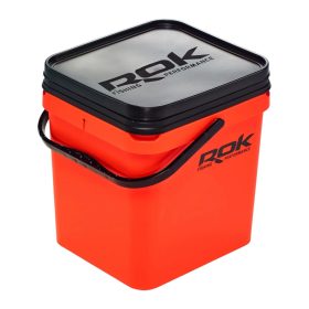   ROK 17 literes Szögletes Csalis vödör + betét + tető szett - Narancs