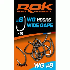ROK WIDE GAPE hook - teflon horog 8-as méret - CarpHunter
