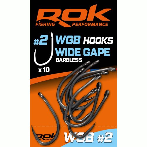 ROK WIDE GAPE Barbless hook - Szakáll nélküli teflon horog 8-as méret