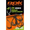 ROK MEDIUM CURVE SHANK - teflon horog  8-es méret - CarpHunter