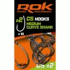 ROK MEDIUM CURVE SHANK - teflon horog  8-es méret - CarpHunter