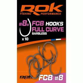 ROK Full Curve barbless - szakáll nélküli horog 8 méret