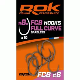 ROK Full Curve barbless - szakáll nélküli horog 8 méret - CarpHunter