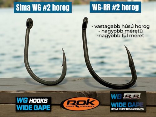 ROK WIDE GAPE XTRA - megerősített horog - 4 - WG-RR