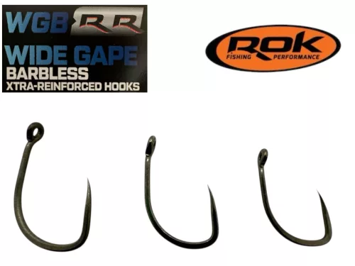 ROK WIDE GAPE BARBLESS XTRA - megerősített Szakáll nélküli horog - 2 - WGB-RR - CarpHunter