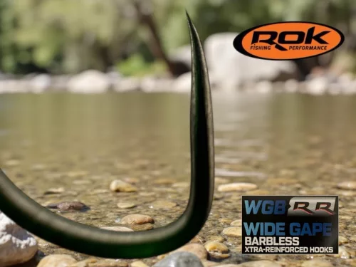 ROK WIDE GAPE BARBLESS XTRA - megerősített Szakáll nélküli horog - 6 - WGB-RR - CarpHunter