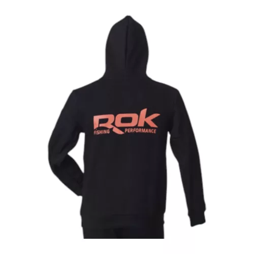 ROK - BLACK HOODIE - Kapucnis fekete pulóver L - CarpHunter
