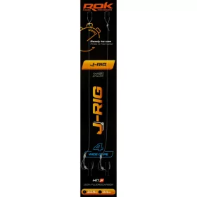 ROK J-RIG Wide Gape - előkötött horog  4 - 0,40mm - CarpHunter