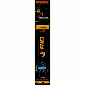   ROK J-RIG Wide Gape Barbless - előkötött szakáll nélküli horog  4 - 0,40mm