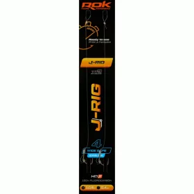 ROK J-RIG Wide Gape Barbless - előkötött szakáll nélküli horog  4 - 0,40mm - CarpHunter