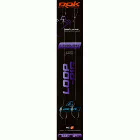 ROK LOOP RIG Wide Gape - előkötött horog  4 - 0,40mm - CarpHunter