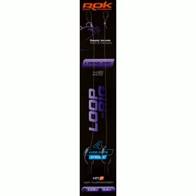 ROK LOOP RIG Wide Gape Barbless - előkötött szakáll nélküli horog  4 - 0,40mm - CarpHunter