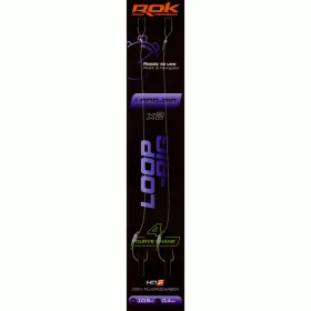 ROK LOOP RIG Curve Shank - előkötött horog  4 - 0,40mm - CarpHunter