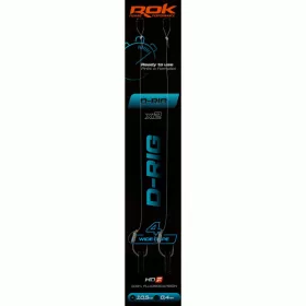 ROK D-RIG Wide Gape - előkötött horog  4 - 0,40mm - CarpHunter