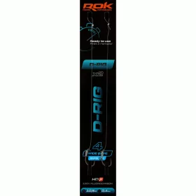 ROK D-RIG Wide Gape Barbless - előkötött szakáll nélküli horog  4 - 0,40mm - CarpHunter