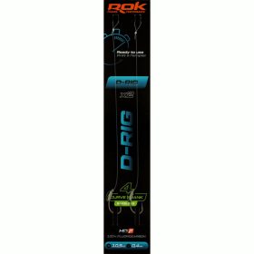  ROK D-RIG Curve Shank Barbless - előkötött szakáll nélküli horog  4 - 0,40mm