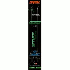 ROK STIFF RIG Wide Gape - előkötött horog  2 - 0,40mm