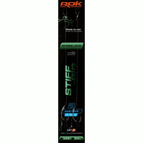   ROK STIFF RIG Wide Gape Barbless - előkötött szakáll nélküli horog 2 - 0,40mm