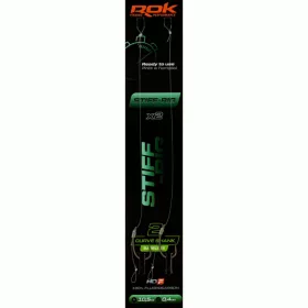 ROK STIFF RIG Curve Shank Barbless - előkötött szakáll nélküli horog  2 - 0,40mm - CarpHunter