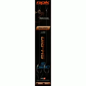 ROK SH-RIG Wide Gape - előkötött horog  2 - 0,40mm - CarpHunter