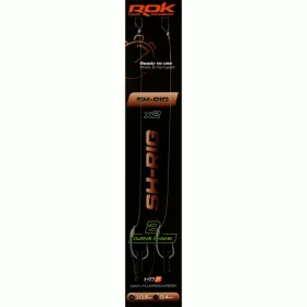 ROK SH-RIG Curve Shank - előkötött horog  2 - 0,40mm - CarpHunter