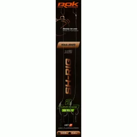 ROK SH-RIG Curve Shank Barbless - előkötött szakáll nélküli horog  2 - 0,40mm - CarpHunter