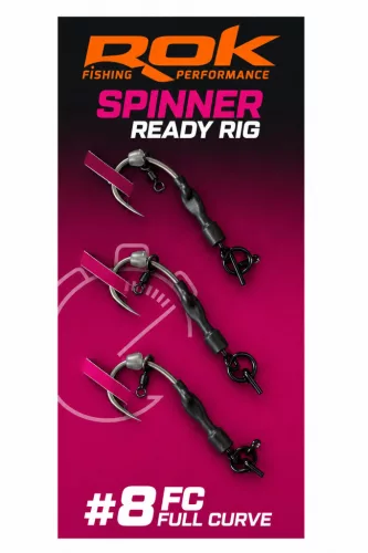 ROK SPINNER-RIG FULL CURVE - 3db/csomag - előkötött horog - 8 - CarpHunter