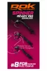 ROK SPINNER-RIG FULL CURVE - 3db/csomag - előkötött horog - 8 - Szakáll nélküli