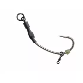 ROK SPINNER-RIG LONG CURVE SHANK - 3db/csomag - előkötött horog - 4 - CarpHunter