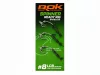 ROK SPINNER-RIG LONG CURVE SHANK - 3db/csomag - előkötött horog - 8 - Szakáll nélküli