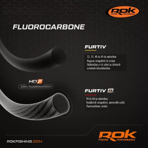 ROK FURTIV 100% FLUOROCARBON zsinór 20m - 0,80mm - CarpHunter