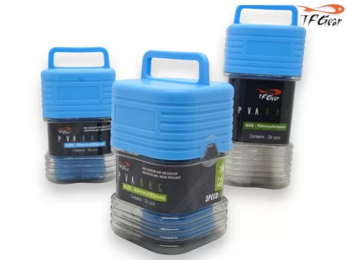 TF GEAR PVA BAG KIT - PVA tasak + töltő - "M" - 60x130mm - CarpHunter